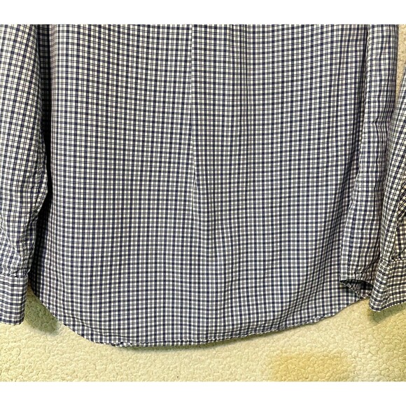 Ralph Lauren Mens Shirt Button Up Plaid Size M Blue Pony 100% Cotton - Picture 9 of 12